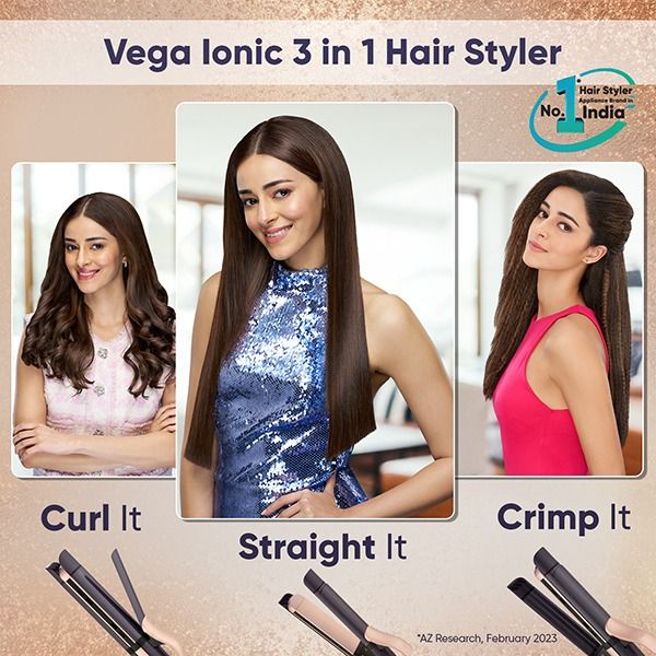 Ionic 3 in 1 Hair Styler - VHSCC-08
