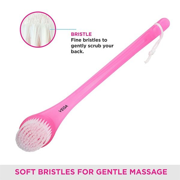 Long Handle Bristle Bath Brush - BA-1/7