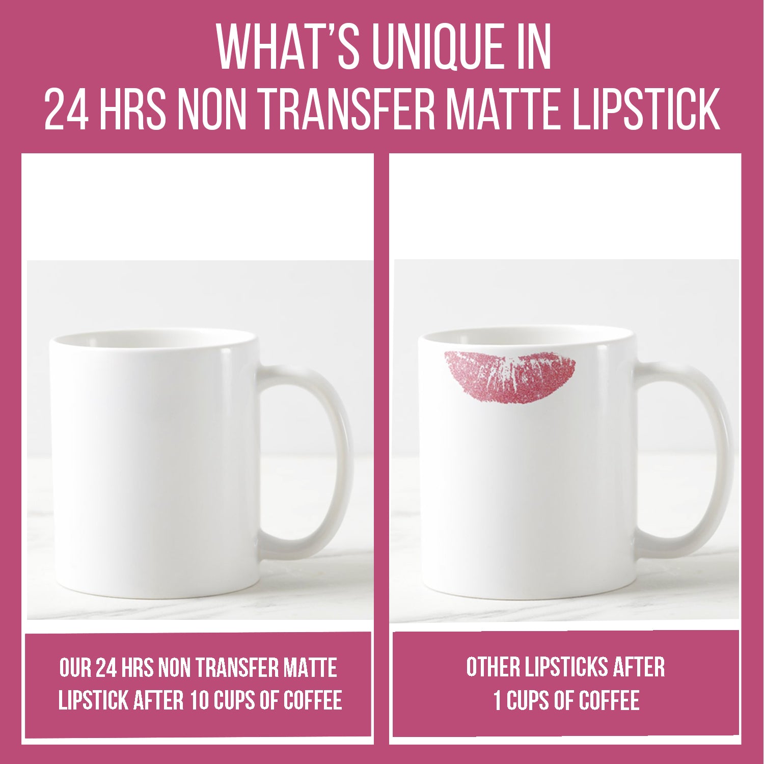 24 Hrs Non Transfer Matte Lipstick