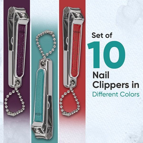 Nail Clipper Box (Medium) Glitter & Chain - LNCB-01