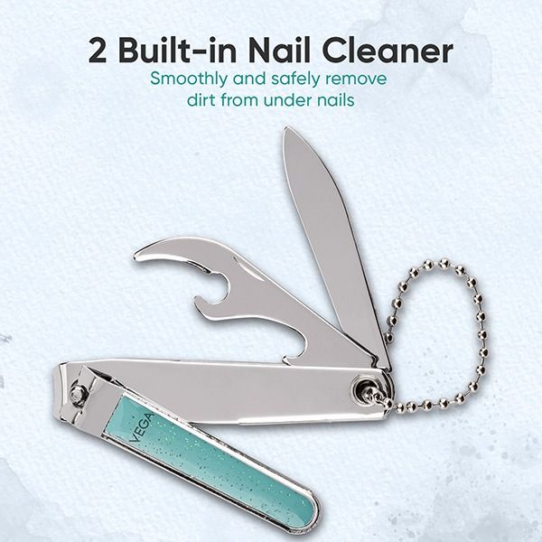 Nail Clipper Box (Medium) Glitter & Chain - LNCB-01