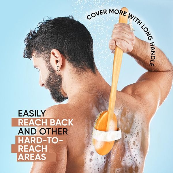 Natural Bristle Bath Brush - NBA-1/3