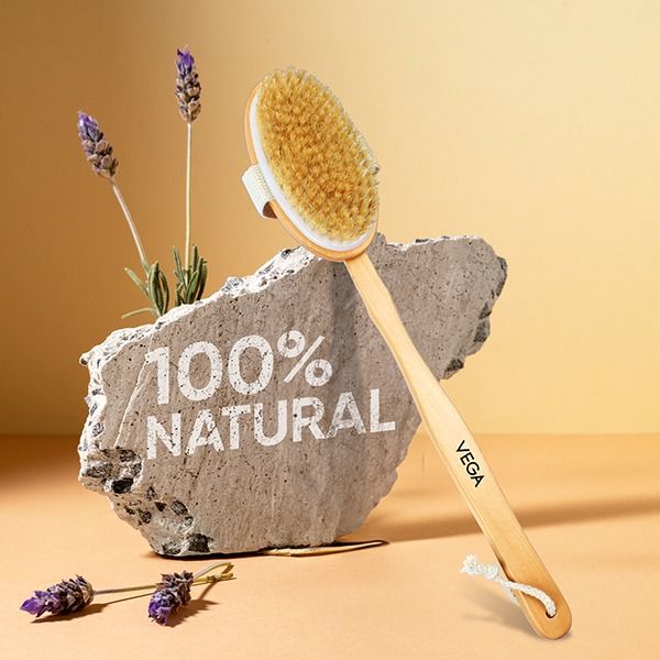 Natural Bristle Bath Brush - NBA-1/3