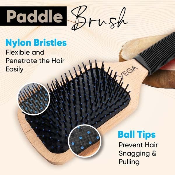 Paddle Brush (Wooden) - E1-PB