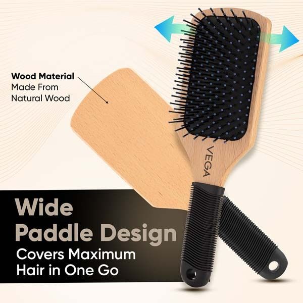 Paddle Brush (Wooden) - E1-PB