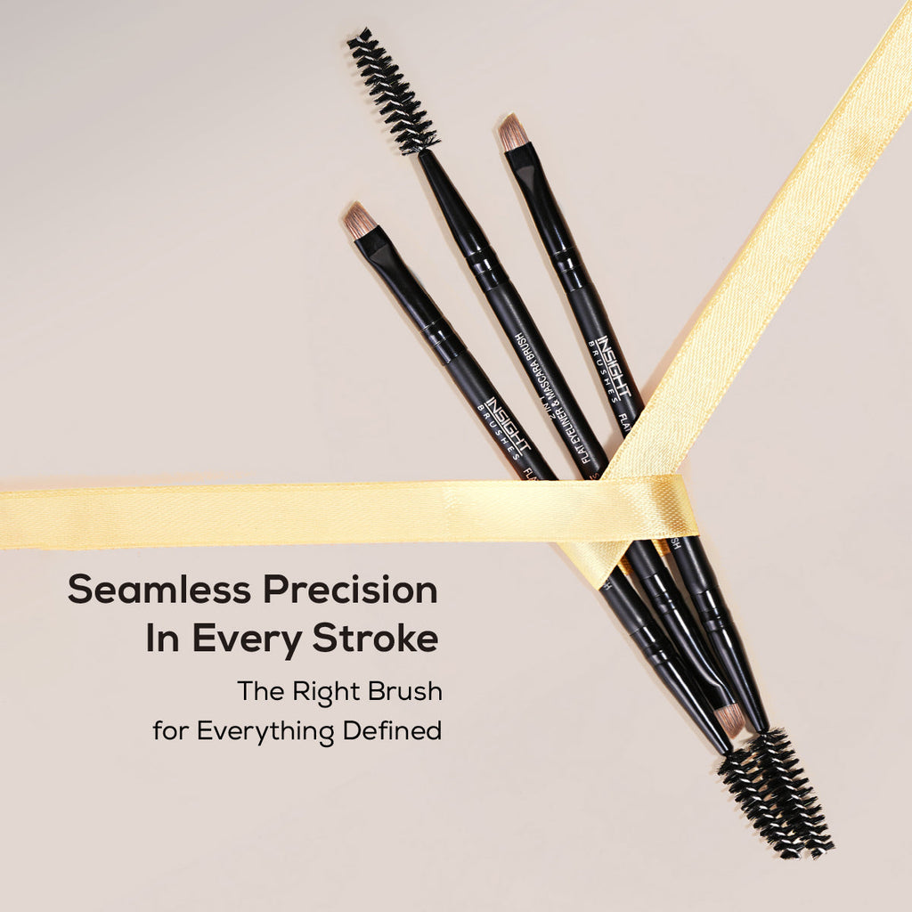Flat Eyeliner & Mascara Brush (2IN1)