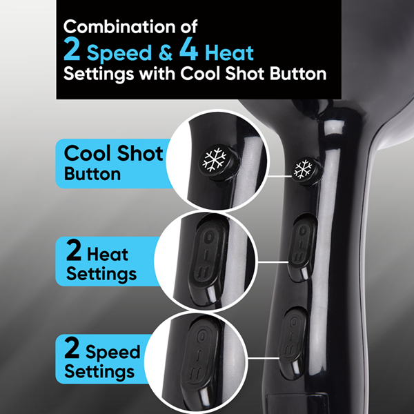 Pro Touch 1800-2000 Watts Hair Dryer - VHDP-02