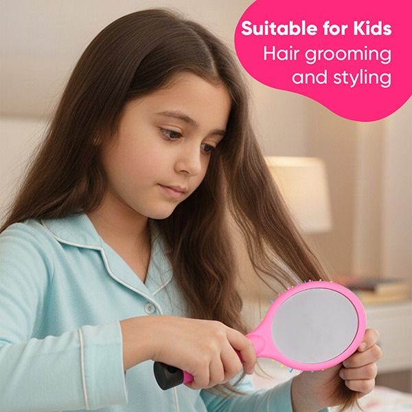 Rainbow Hair Brush (with mirror) - R17-CB