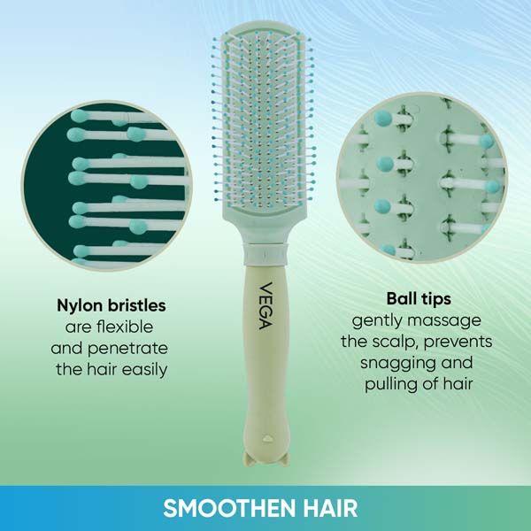 Vega Flat Hair Brush - R23-FB