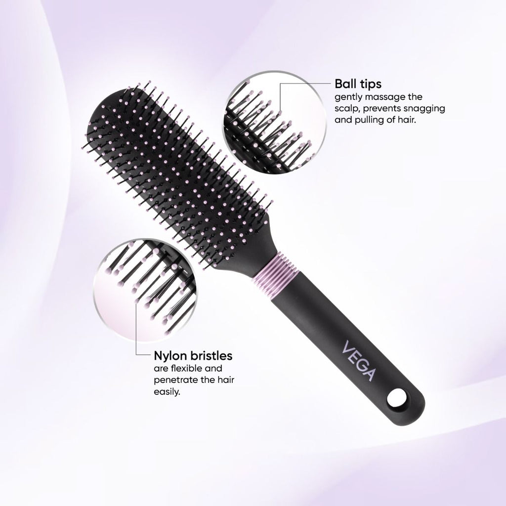 Vega Flat Hair Brush - R30-FB