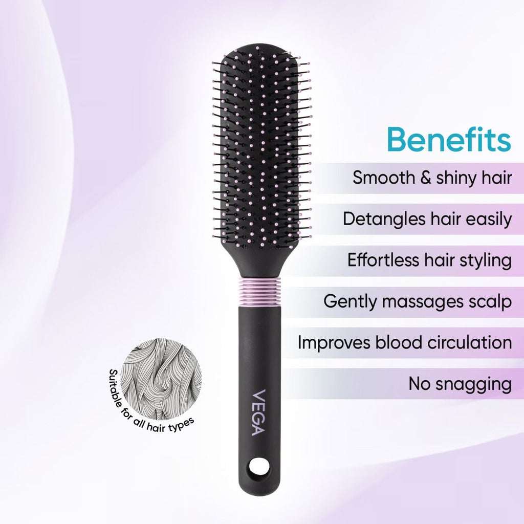 Vega Flat Hair Brush - R30-FB