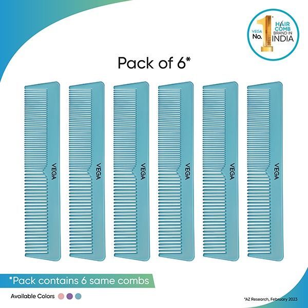 RCB-01 Basix Hair Combs (Pack of 6)