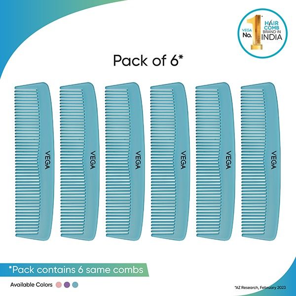 RCB-04 Basix Hair Combs (Pack of 6)