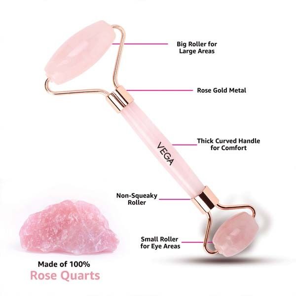 Rose Quartz Facial Roller-FR-01