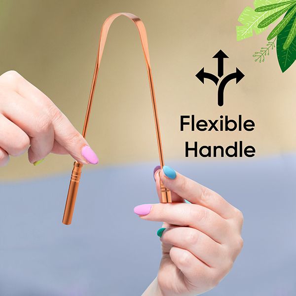 EasyGlide Tongue Cleaner (Copper with Handle) - TCC-02