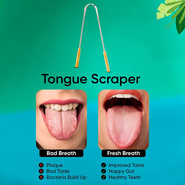 EasyGlide Tongue Cleaner (Metal with Handle) - TCM-01