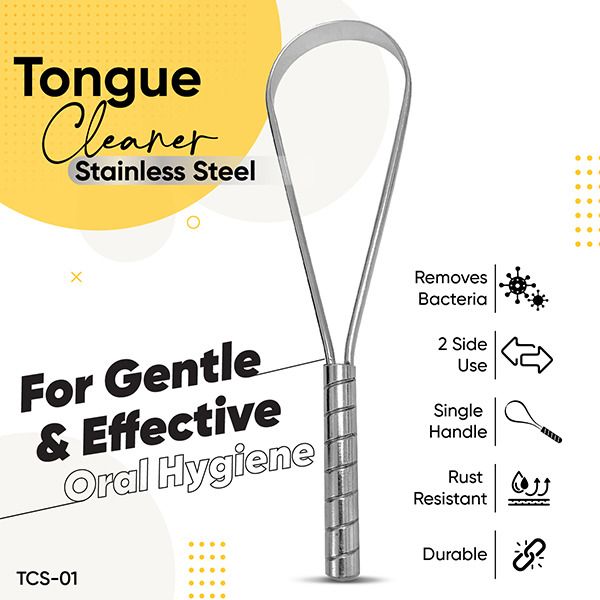 EasyGlide Tongue Cleaner Loop Stainless Steel - TCS-01
