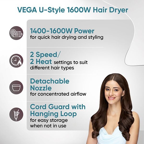 U-Style 1400-1600 Watts Hair Dryer-VHDH-24