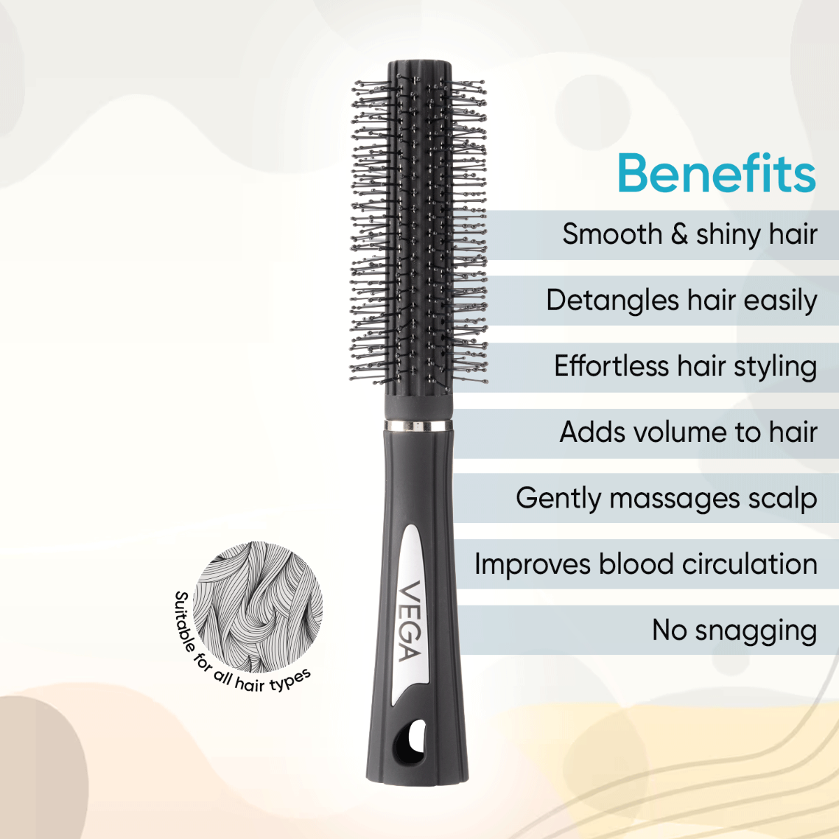 Vega Round Hair Brush - R29-RB