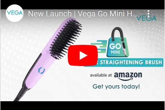 Vega Go Mini Hair Straightener Brush - VHSB-05