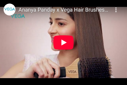 Ananya Panday x Vega Hair Brushes | India's No.1 Hair Brush brand