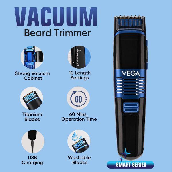 VEGA Smart Series  Vacuum Beard Trimmer-VHTH-28