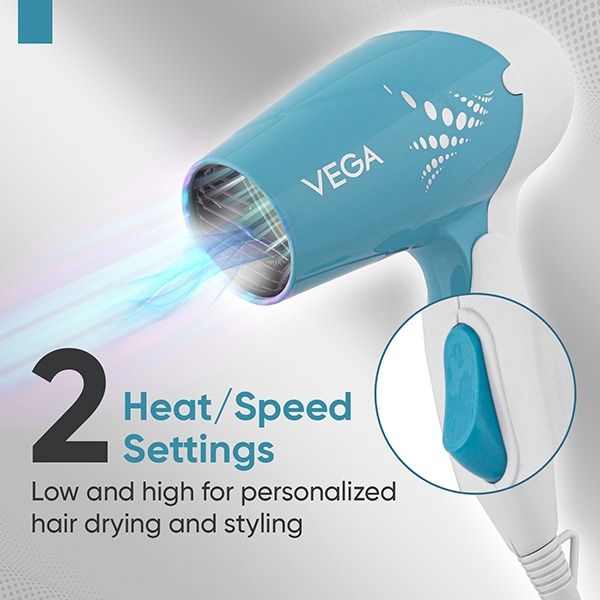 Vega Insta Glam 1000 Watts Hair Dryer - VHDH-29