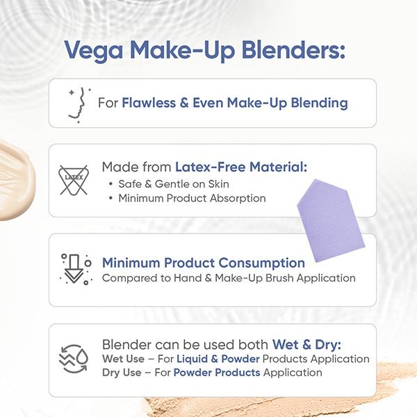 Vega Make-Up Blender (Pack of 12) - MP-06