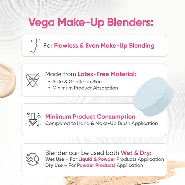 Vega Make-Up Blender (Pack of 5)-MP-07