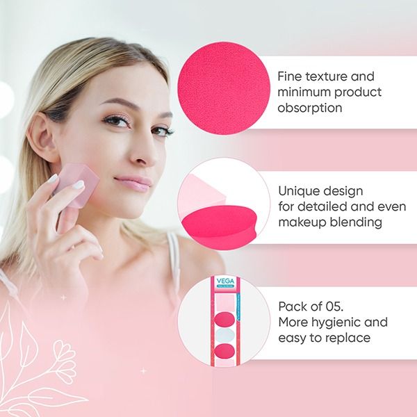 Vega Make-Up Blender (Pack of 5)-MP-07