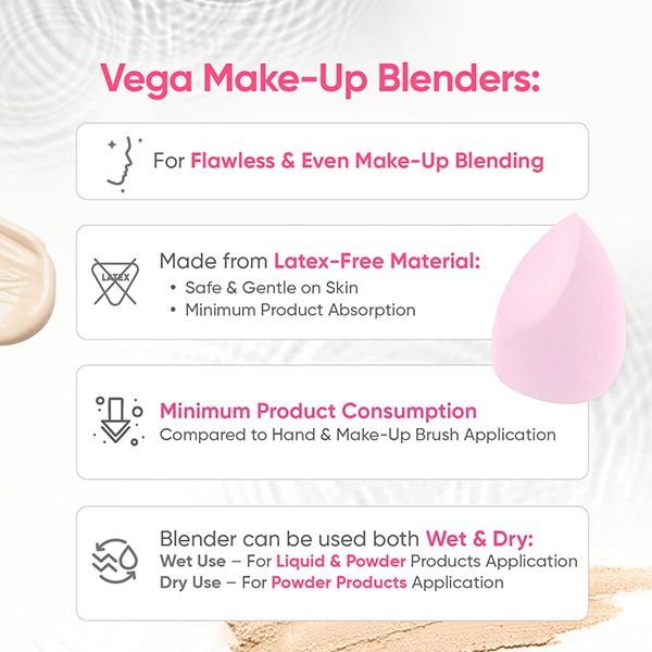 Vega Make-Up Blender (Pack of 6) - MP-05