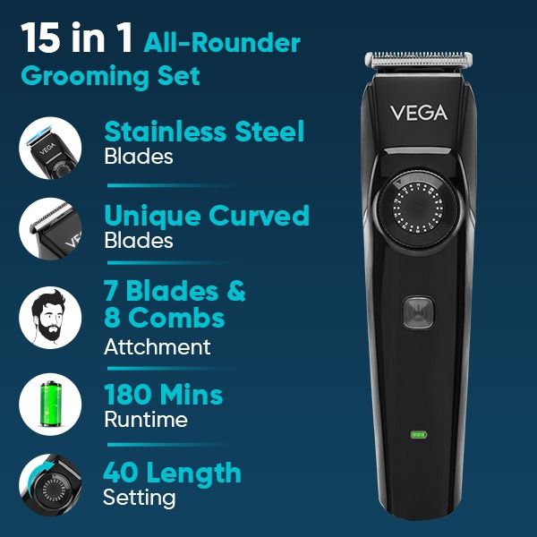 Vega OG 15 in 1 All-Rounder Grooming Set - VHTH-37