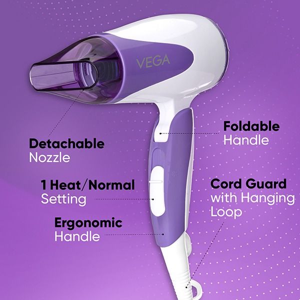 VEGA Style Pro 1000-1200 Watts Hair Dryer - VHDH-27