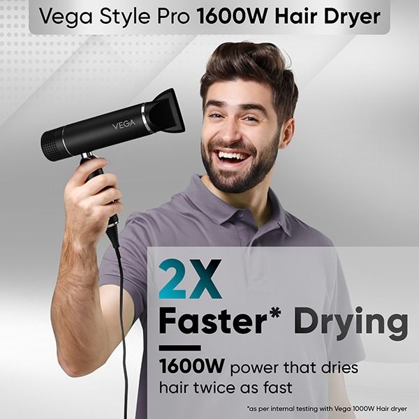 Vega Style Pro 1400-1600W Hair Dryer - VHDH-34