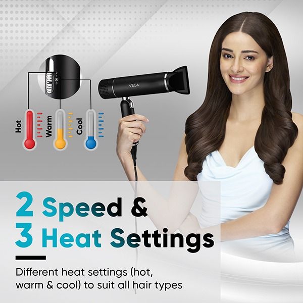 Vega Style Pro 1400-1600W Hair Dryer - VHDH-34