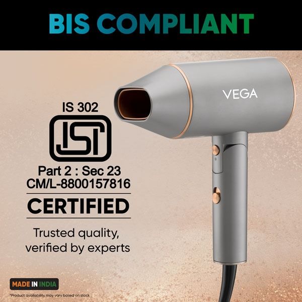 VEGA Ionic 1200-1400 Watts Hair Dryer - VHDH-28