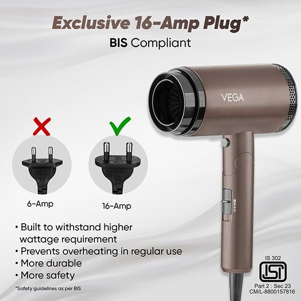 Vega Dry-Up 2000W Hair Dryer  - VHDH-36