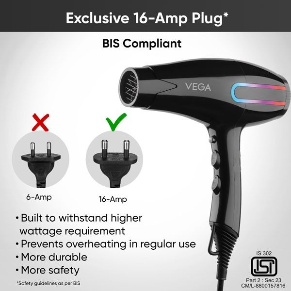 VEGA BLOW PRO  2200-2400W HAIR DRYER - VHDP-05