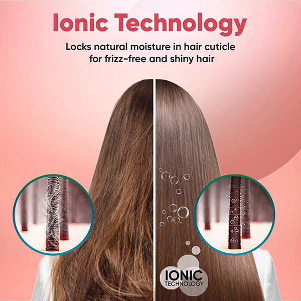 VEGA Black-Shine Hair Straightening Brush-VHSB-04