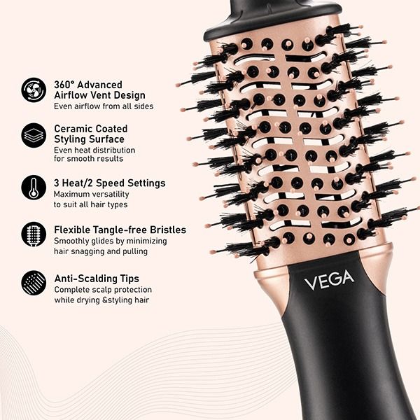 LitStyle L3 Volumizer Hair Dryer Brush - VHSD-03