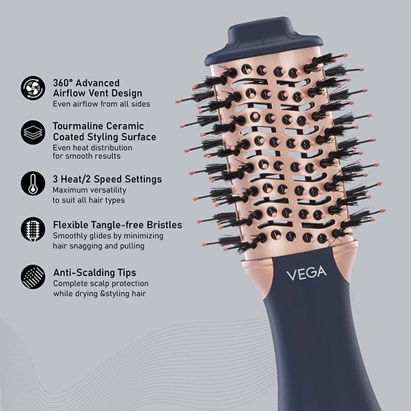 LitStyle L4 Volumizer Hair Dryer Brush - VHSD-04