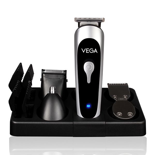 VEGA Men 10-in-1 EZY Multi-Grooming Set with Beard/Hair Trimmer, Nose Trimmer & Body Groomer And Shaver, (VHTH-22)